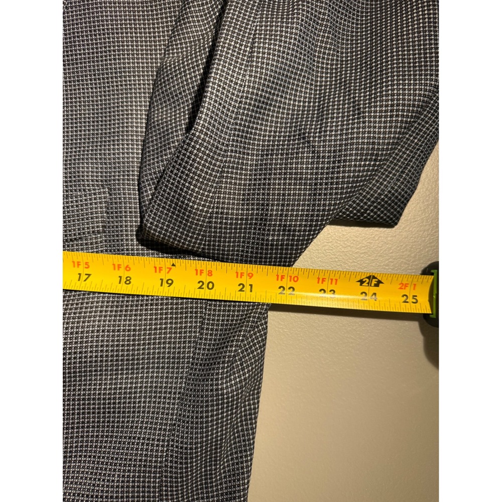 Hugo Boss Scorsese US Mens 40R Blazer Wool Silk Saks Fifth Avenue Blue Grey - Picture 8 of 15